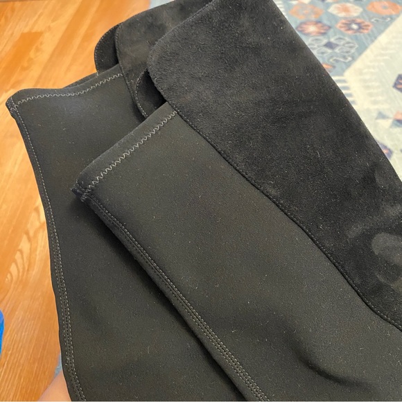 Stuart Weitzman Lander 50/50 Over the Knee Boot - Sz 9- Black Suede Wedge Heel - Picture 16 of 16